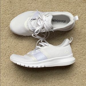 reebok white gym shoes